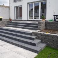 Betonsteintreppe gestrahlt